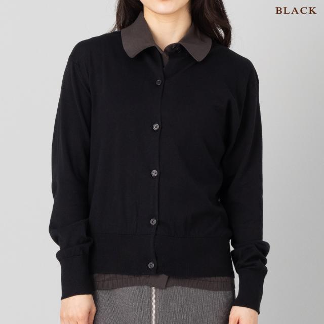 【正規取扱い販売店】ジョンスメドレー JOHN SMEDLEY クルーネック長袖コットンニットカーディガン レディース 30G 30ゲージ シーアイランドコットン 綿 カジュアル 上品 きれいめ おしゃれ 天然素材 丸首 無地 S4622_3