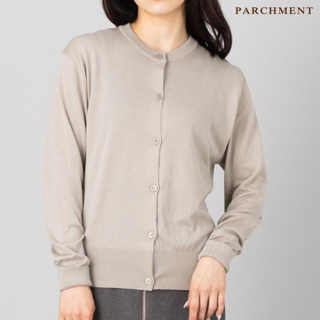 ジョンスメドレー クルーネックカーディガン XS ライトグレー JOHN SMEDLEY(ジョンスメドレー) クルーネックカーディガン グレー