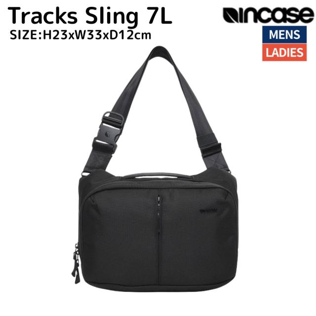 はたご屋入れもの incase Tracks Sling トラックススリング 7L メンズ レディース ユニ一発やる 黒いこと 黒 心地よい 御徒面子 スリングバッグ  納める 普段使い走り 町若い者 137252053001