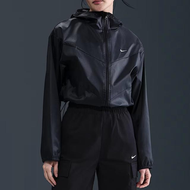 ナイキ NIKE スポーツウェア ウィンドランナー ルーズ ウーブン フーデッド ジャケット レディース ブラック 黒 スポーツ フィットネス パーカー ジャケット HJ1183-010