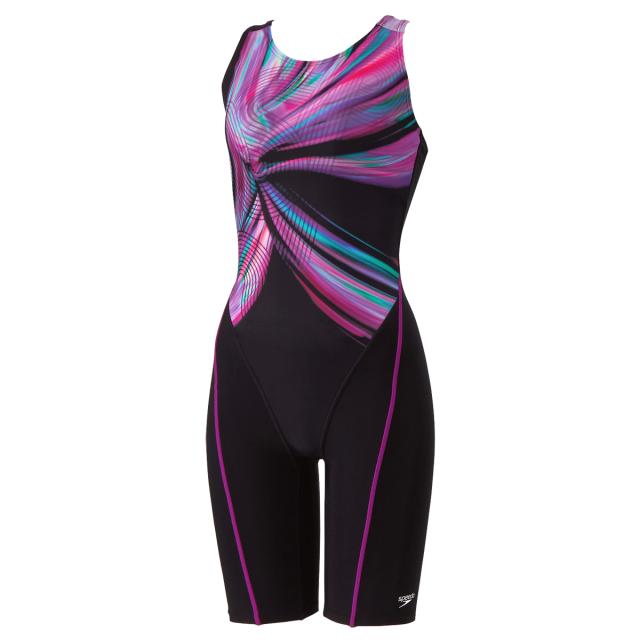 スピード speedo Obsidian Loosen Kneeskin オブシディアンルースンニースキン レディース ブラック 黒 水泳 スイム フィットネス 水着 オールインワン SFW12502-PN