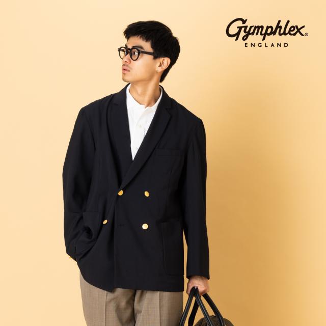 ジムフレックス GYMPHLEX ダブルブレストジャケット メンズ ブレザー