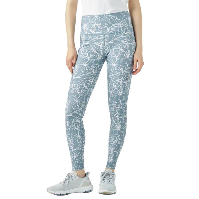 スーパーナチュラル sn super.natural エスエヌ フリーカット プリント レギンス レディース ブルー 青 スポーツ フィットネス ロング タイツ SNWJ10215-T45