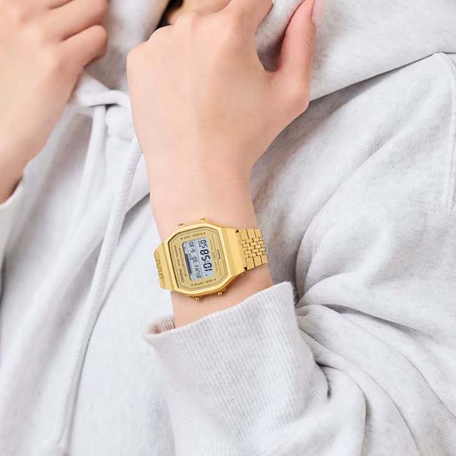 【国内正規取扱い店】カシオ CASIO カシオ スタンダード CASIO STANDARD ユニセックスメンズ レディース 腕時計 ゴールド 時計 チープカシオ チプカシ 通勤 通学 ビジネス フォーマル 防水 歩数計 スマホ連携 海外旅行 トレーニング ウォーキング ABL-100WEG-9AJF_3