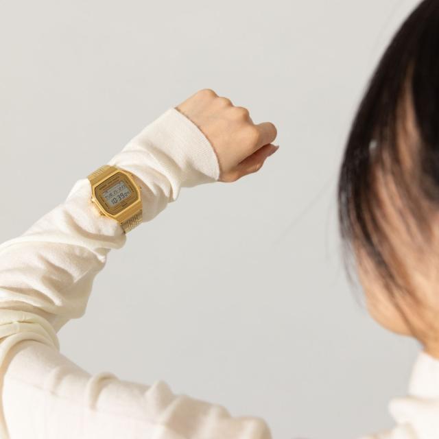 【国内正規取扱い店】カシオ CASIO カシオ スタンダード CASIO STANDARD ユニセックスメンズ レディース 腕時計 ゴールド 時計 チープカシオ チプカシ 通勤 通学 ビジネス フォーマル 防水 歩数計 スマホ連携 海外旅行 トレーニング ウォーキング ABL-100WEG-9AJF_8