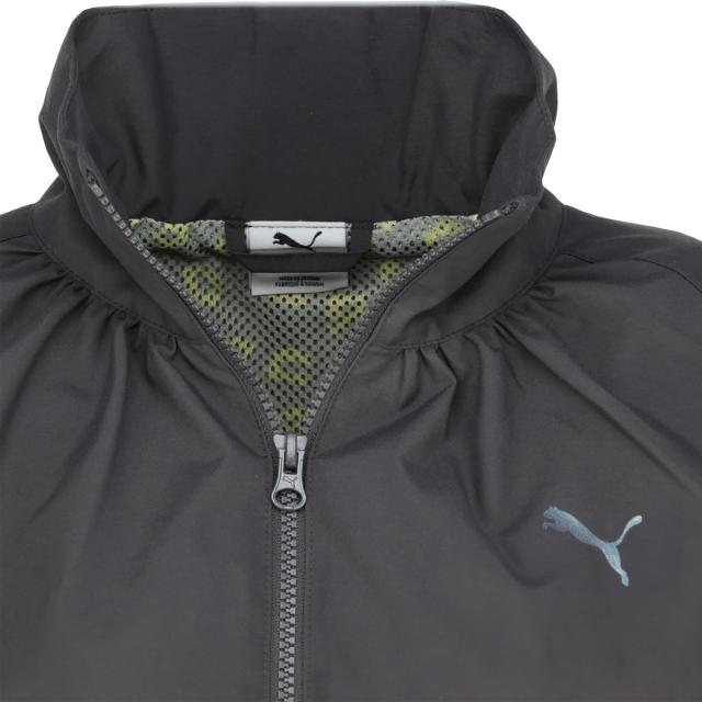 プーマ PUMA TRN EDGE トレイン エッジ 裏メッシュライナー ウーブン ジャケット レディース グレー 灰色 スポーツ フィットネス フルジップ ジャケット 527989-44 プーマ PUMA TRN EDGE トレイン エッジ 裏メッシュライナー ウーブン