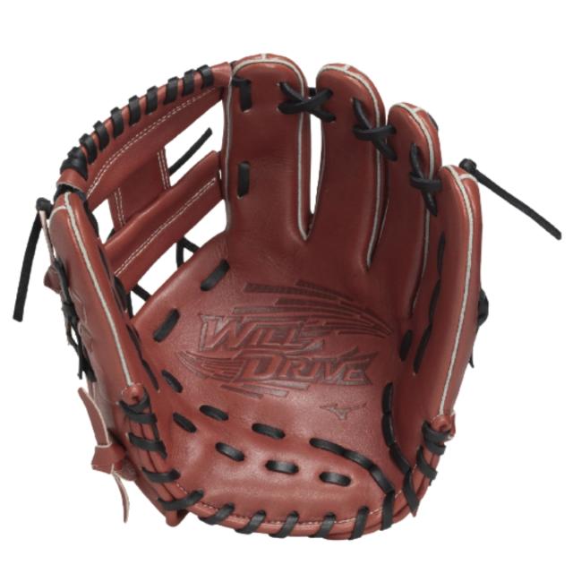 ミズノ MIZUNO WILL DRIVE RED IBE ウィルドライブ レッド IBE 限定スペック 軟式用グラブ 内野手用 一般 ベースボールマリオ 野球 軟式 グローブ 1AJGR33513_2