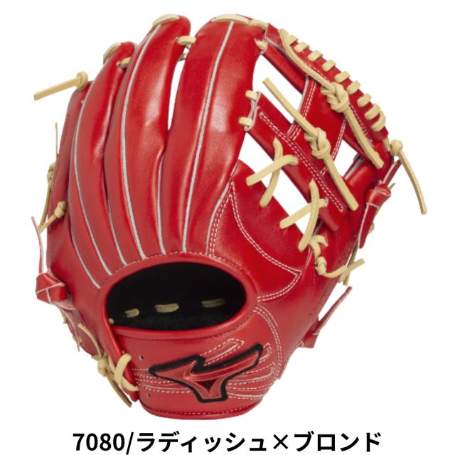 ミズノ MIZUNO WILL DRIVE RED IBE ウィルドライブ レッド IBE 限定スペック 軟式用グラブ 内野手用 一般 ベースボールマリオ 野球 軟式 グローブ 1AJGR33513_4