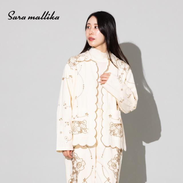 sara mallika サラマリカ チュニック ワンピース シャツ 刺しゅう sara mallika サラマリカ チュニック ワンピース シャツ 刺しゅう sara