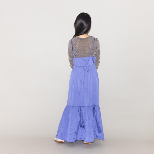 サラマリカ Sara mallika POLY TAFFETA CAMI DRESS ポリタフタキャミ