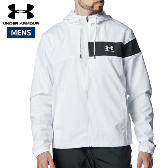 アンダーアーマー UNDER ARMOUR UAメッシュ ライナー カラーブロック ジャケット メンズ 秋 冬 ホワイト 白 スポーツ トレーニング パーカー ジャケット 6007836-100