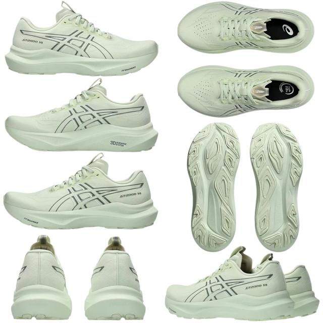 アシックス asics GT-2000 14 レディース ブラック グリーン ブルー スポーツ ランニングシューズ ランシュー 1012B843_4