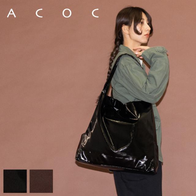 アコック ACOC Research L Bag リサーチ L バッグ レディース ショルダーバッグ 韓国 無地 17インチ シンプル 肩掛け ミニマル おしゃれ お出かけ 424BG625BK 424BG625BR
