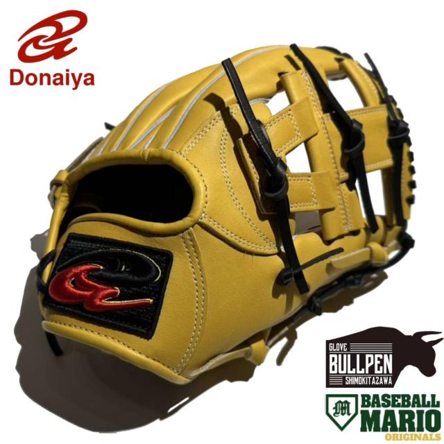 ドナイヤ Donaiya 専用グラブ袋付き マリオオリジナル 軟式用グラブ 内野手用 DJNIM型 山田哲人選手モデル イエロー 一般 限定 野球 軟式 グローブ 内野手用 草野球 マリオオリジナル マリオリ 山田哲人 MOGND-DJNIM