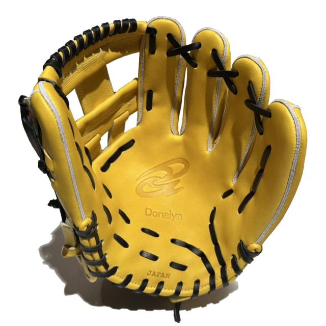 ドナイヤ Donaiya 専用グラブ袋付き マリオオリジナル 軟式用グラブ 内野手用 DJNIM型 山田哲人選手モデル イエロー 一般 限定 野球 軟式 グローブ 内野手用 草野球 マリオオリジナル マリオリ 山田哲人 MOGND-DJNIM_1