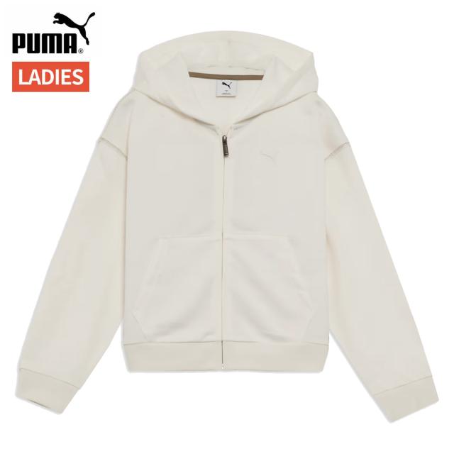 プーマ PUMA ESS MX リラックスド フルジップ スウェット レディース 秋 冬 ホワイト 白 スポーツ フィットネス パーカー ジャケット 690920-87