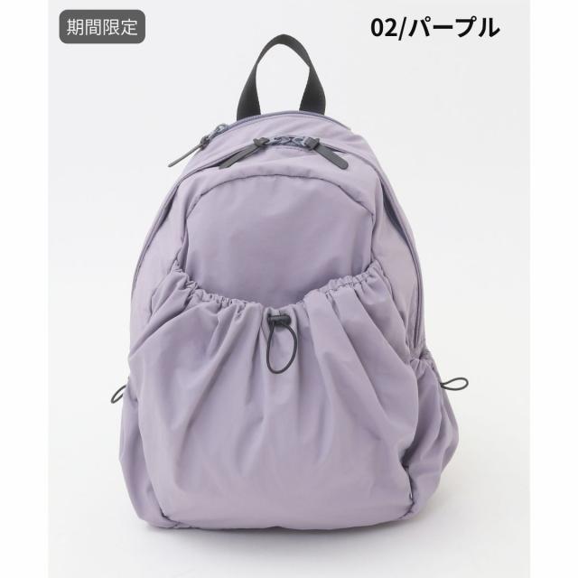 ジュリエ Julier 下唇立ちふさがる撥水背嚢 レディース 薄墨色 ベージュ パープル 黒いこと 心地よい 御徒面子 背嚢 うしろ側風呂敷き包み A4・13inマイコン納める可 体操場御徒面子 B1953EBG012