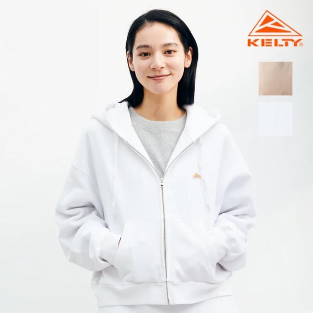 ケルティ KELTY Mini Logo Cropped Zip Parka ミニロゴクロップドジップパーカー レディース カジュアル ウェア パーカー スウェット 裏起毛 クロップド丈 KE25212076