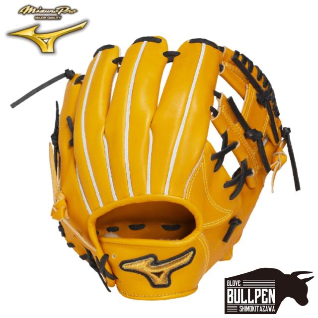 Mizuno Pro (ミズノプロ) 軟式グローブ 内野手 キャメル×ブラック