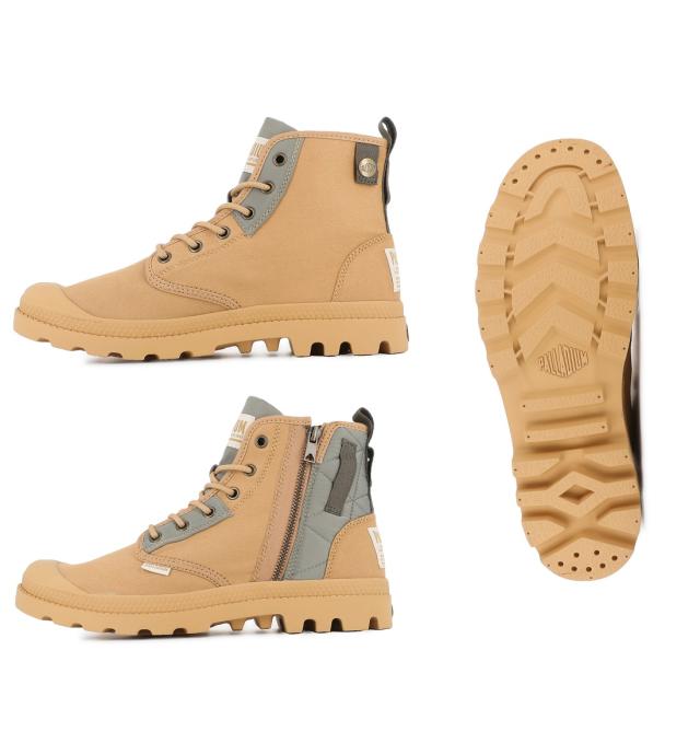 パラディウム PALLADIUM PAMPA DETROIT ZIP オーガニックキャンバス サイドジップ 秋冬 ハイカット ワークブーツ シューズ スニーカー 79500 209 210 325 パラディウム PALLADIUM PAMPA DETROIT ZIP オーガニックキャンバス