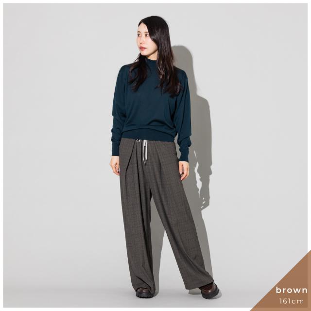 プロヴォーク PROVOKE tuck wide pants タックワイドパンツ レディース