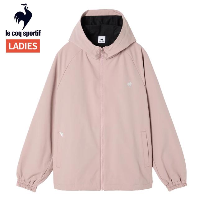 ルコック le coq sportif 裏起毛ウィンドブレーカージャケット レディース 秋 冬 ピンク 桃色 スポーツ フィットネス パーカー ジャケット LT5FWB30L-PK00