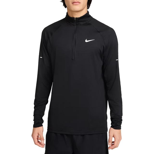 ナイキ NIKE Dri-FIT ストライド 1/4ジップ ランニングトップ メンズ ブラック 黒 スポーツ トレーニング ジッパー付き トップス HV2181-010