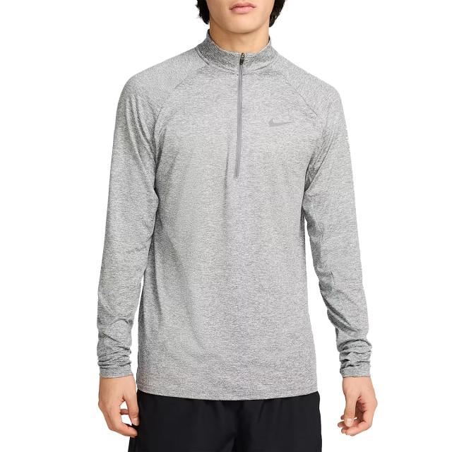 ナイキ NIKE Dri-FIT ストライド 1/4ジップ ランニングトップ メンズ グレー 灰色 スポーツ トレーニング ジッパー付き トップス HV2181-084