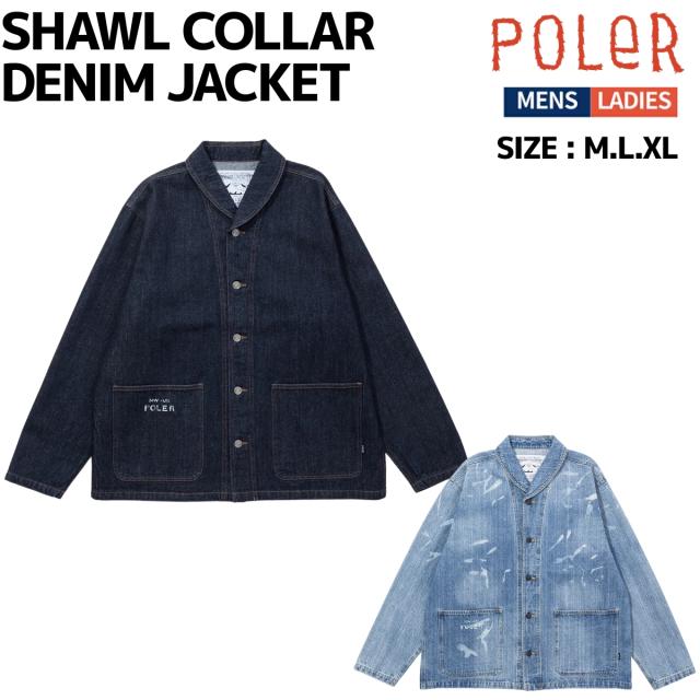 ポーラー POLeR SHAWL COLLAR DENIM JACKET カジュアル ウェア アウター 253MCV0026