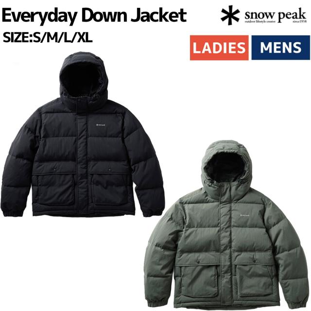 スノーピーク peak Everyday Down Jacket メンズ レディース ユニセックス カジュアル アウター ダウン 軽量 キャンプ 防風 防寒 お出かけ タウンユース JK-25AU0010