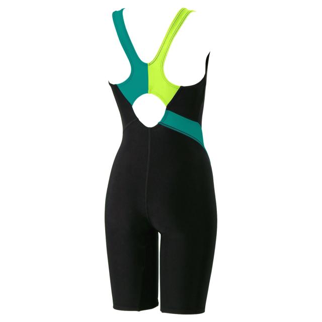 スピード speedo トライアングルルースンニースキン レディース ブラック 黒 水泳 スイム フィットネス 水着 オールインワン SFW12569-K スピード speedo トライアングルルースンニースキン レディース