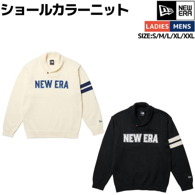 ニューエラ NEW ERA ショールカラーニット メンズ レディース ユニセックス 男女兼用 スポーツ ゴルフ ニューエラゴルフ 長袖 ニット セーター 普段使い クルーネック プルオーバー 14669845 14669846