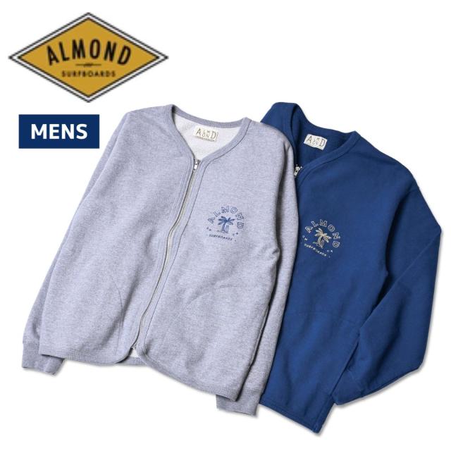 アーモンドサーフボードデザイン Almond Surfboards＆Design PARADISE CARDIGAN パラダイスカーディガン メンズ グレー ネイビー カジュアル ウェア アウター GF3014