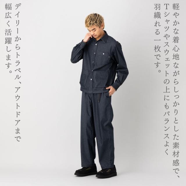 インフィット INFIT のびのび！ ストレッチデニムジャケット メンズ カジュアル 春 秋 冬 デニムジャケット カジュアル ウェア アウター ジャケット ネイビー 紺 ブラック 黒 アウトドア キャンプ TYC-5F3103_11