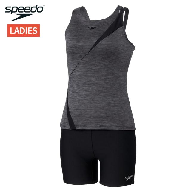 スピード speedo ディアゴナプロセパレーツ レディース グレー 灰色 水泳 スイム フィットネス 水着 SFW22560-KX