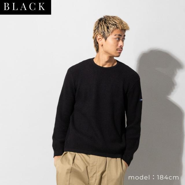 ティージー Tieasy スーパー サーマル クルー メンズ レディース ユニセックス 春 秋 冬 ロンT ブラック 黒 ネイビー 紺 ホワイト 白 カジュアル シャツ 長袖 肉厚 ワッフルT te601_12