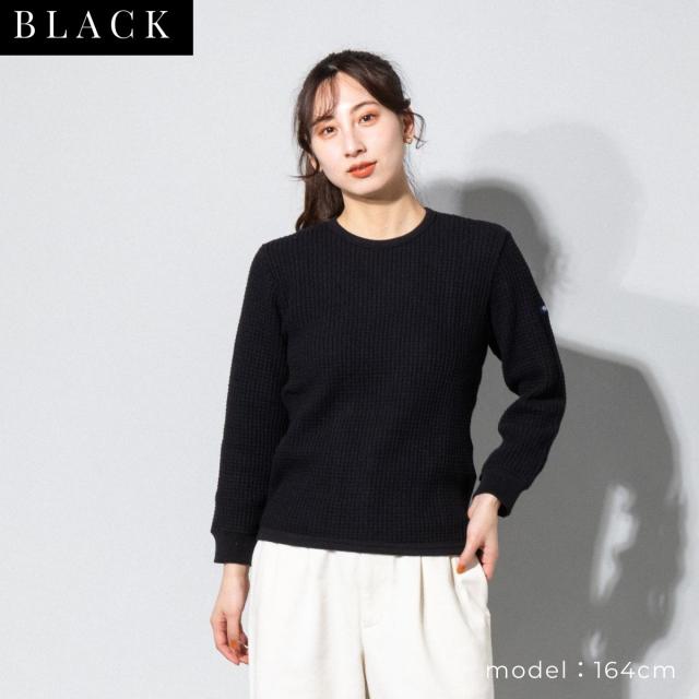 ティージー Tieasy スーパー サーマル クルー メンズ レディース ユニセックス 春 秋 冬 ロンT ブラック 黒 ネイビー 紺 ホワイト 白 カジュアル シャツ 長袖 肉厚 ワッフルT te601_13