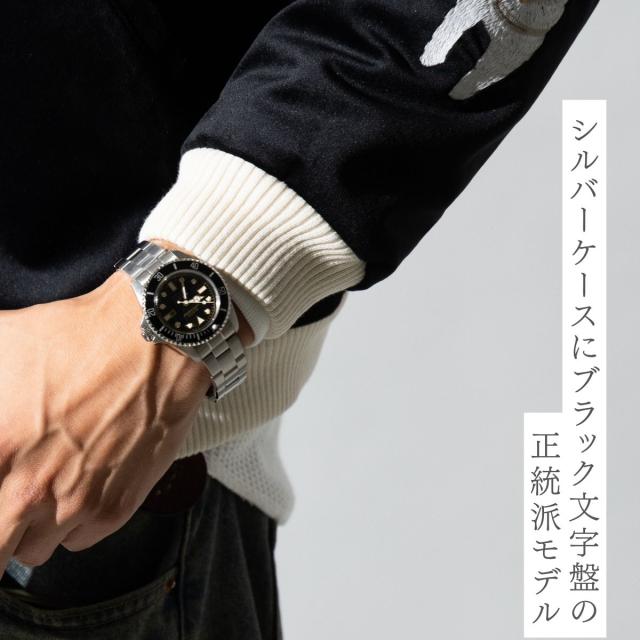 ヴァーグウォッチ VAGUE WATCH DIVERS SON ダイバーズサン メンズ レディース ユニセックス 腕時計 シルバー カジュアル ビジネス アンティーク アナログ おしゃれ 可愛い ギフト プレゼント 誕生日 バレンタイン クリスマス ペアウォッチ DS-L-001-SB_3