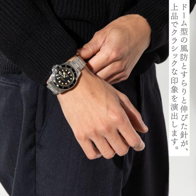ヴァーグウォッチ VAGUE WATCH DIVERS SON ダイバーズサン メンズ レディース ユニセックス 腕時計 シルバー カジュアル ビジネス アンティーク アナログ おしゃれ 可愛い ギフト プレゼント 誕生日 バレンタイン クリスマス ペアウォッチ DS-L-001-SB_4