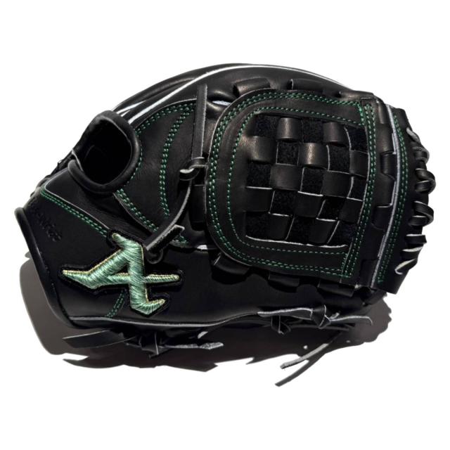 アトムズ ATOMS 専用グラブ袋付き 限定 硬式用グラブ 内野手用 一般 28.7cm 021型 ブラック グリーンラベル 2026SS 野球 硬式 グローブ 高校野球 大学 社会人 ベースボールマリオ AKG-NE021B