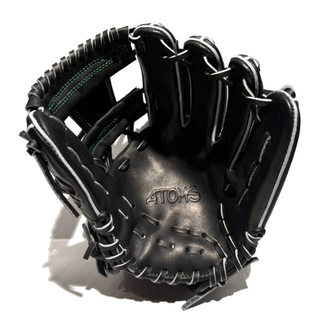 アトムズ ATOMS 専用グラブ袋付き 限定 硬式用グラブ 内野手用 一般 28.3cm 026型 ブラック グリーンラベル 2026SS 野球 硬式 グローブ 高校野球 大学 社会人 ベースボールマリオ AKG-NE026B
