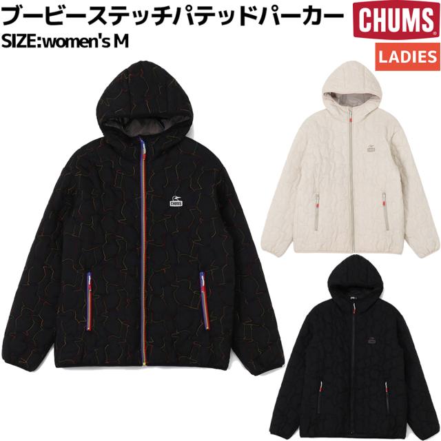 チャムス CHUMS ブービーステッチパテッドパーカー レディース カジュアル 防寒 ウェア アウター パーカー 上着 ロゴ 刺繍 CH14-1468