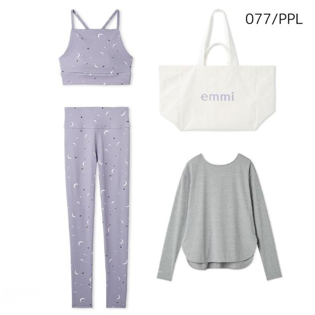 エミ emmi ONLINE限定 Happy Active set ブラトップ レギンス ロング袖