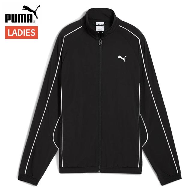 プーマ PUMA SPORT コンフォート ウーブン FZ ジャケット レディース ブラック 黒 スポーツ フィットネス フルジップ ジャケット 691009-01