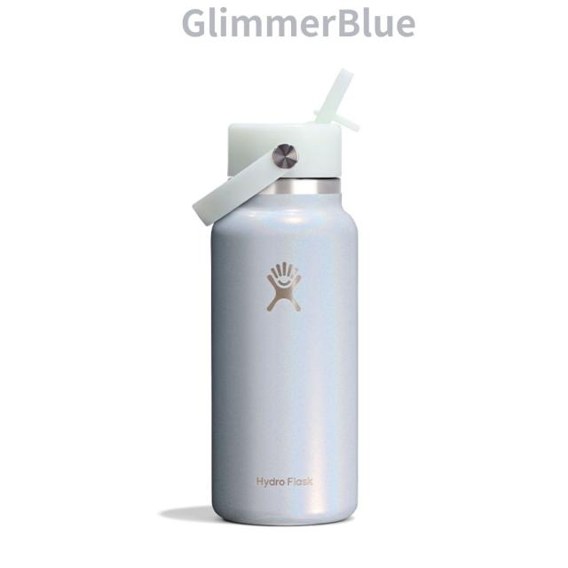 ハイドロフラスク Hydro Flask 32 oz Wide Mouth Flex Straw GLIMMER COLLECTION グリマーコレクション ボトル 保冷 保温 限定カラー 登山 アウトドア トレイル 小物 890232_3