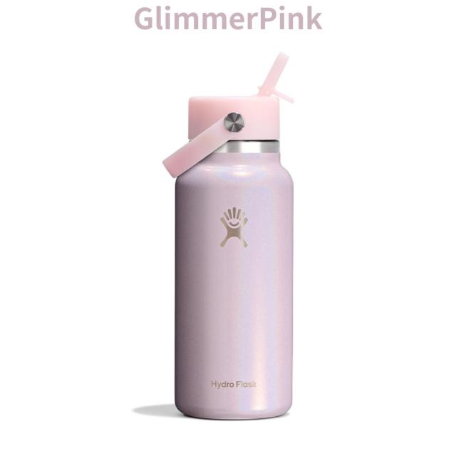 ハイドロフラスク Hydro Flask 32 oz Wide Mouth Flex Straw GLIMMER COLLECTION グリマーコレクション ボトル 保冷 保温 限定カラー 登山 アウトドア トレイル 小物 890232_5