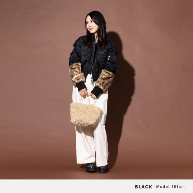 ジャッキー JAKKE JENKI BOMBER JACKET ジャッキーボンバージャケット レディース 秋 冬 クロップド丈 裏地あり ポケット ギャザースリーブ 1262531-JENKI_7