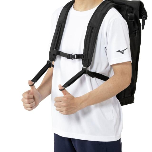 ミズノ MIZUNO ミズノプロ MizunoPro バックパックロールトップ(25L) 2026年春夏 【ベースボールマリオ】 野球 バッグ バックパック 収納 1FJDD40009