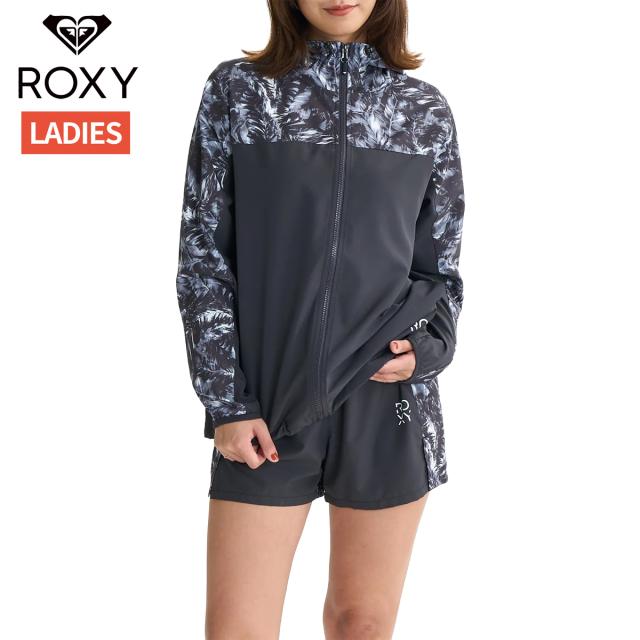 ロキシー ROXY HAVE A GREAT DAY JACKET ハブ ア グレート デイ ジャケット レディース 撥水 ブラック 黒 スポーツ フィットネス パーカー ジャケット RJK254517-BLK