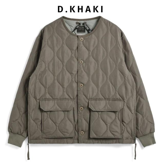 タイオン TAION MILITARY CREW NECK DOWN CARDIGAN ミリタリー オーバーカーディガン メンズ レディース ユニセックス 秋 冬 カジュアル ウェア アウター 防寒 保温 TAION-104PML-1_2
